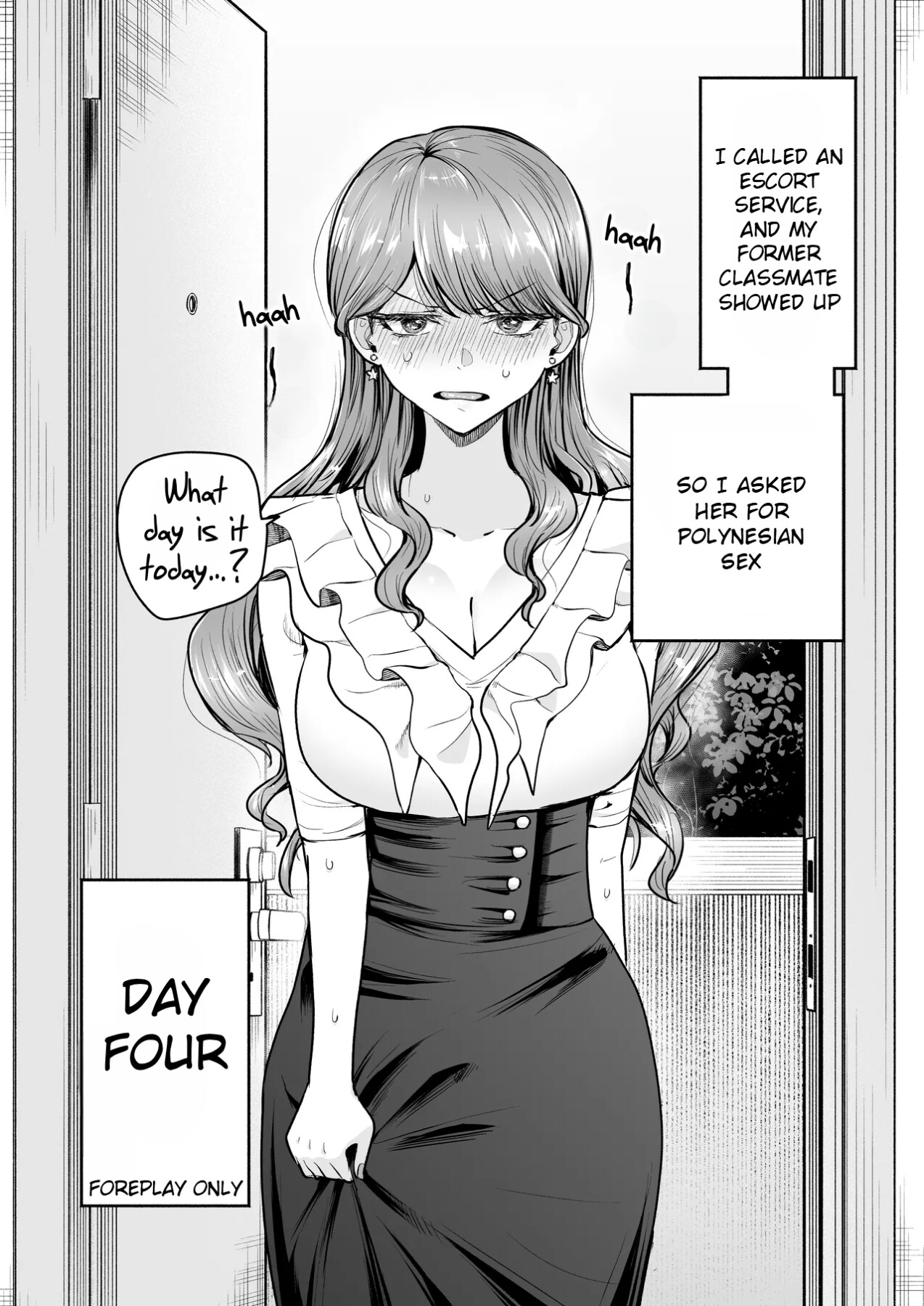 Hentai Manga Comic-I Called an Escort Service, and My Old Classmate Showed Up - Day 6 of Polynesian Sex-Read-5